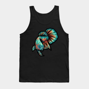 HMPK Tail Siamese fighting fish Tank Top